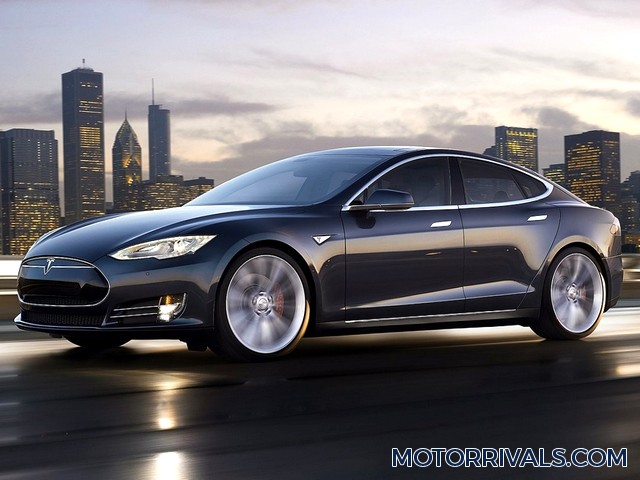 2016 Tesla Model S Side Front View